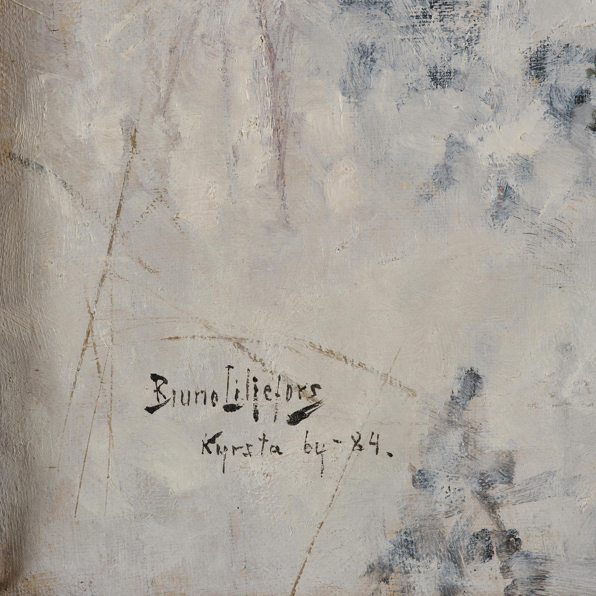 Bruno Liljefors, Fox in a winter landscape.