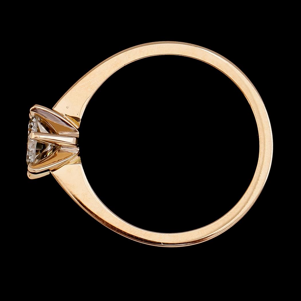 RING, 18 k guld, briljantslipad diamanter ca 0.77 ct. Vikt ca 4,3 g.