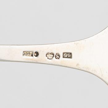 A Swedish silver cutlery set, "Tornedal", with a case, mark of CO Persson AB, Haparanda, some 1966 (106 pieces).