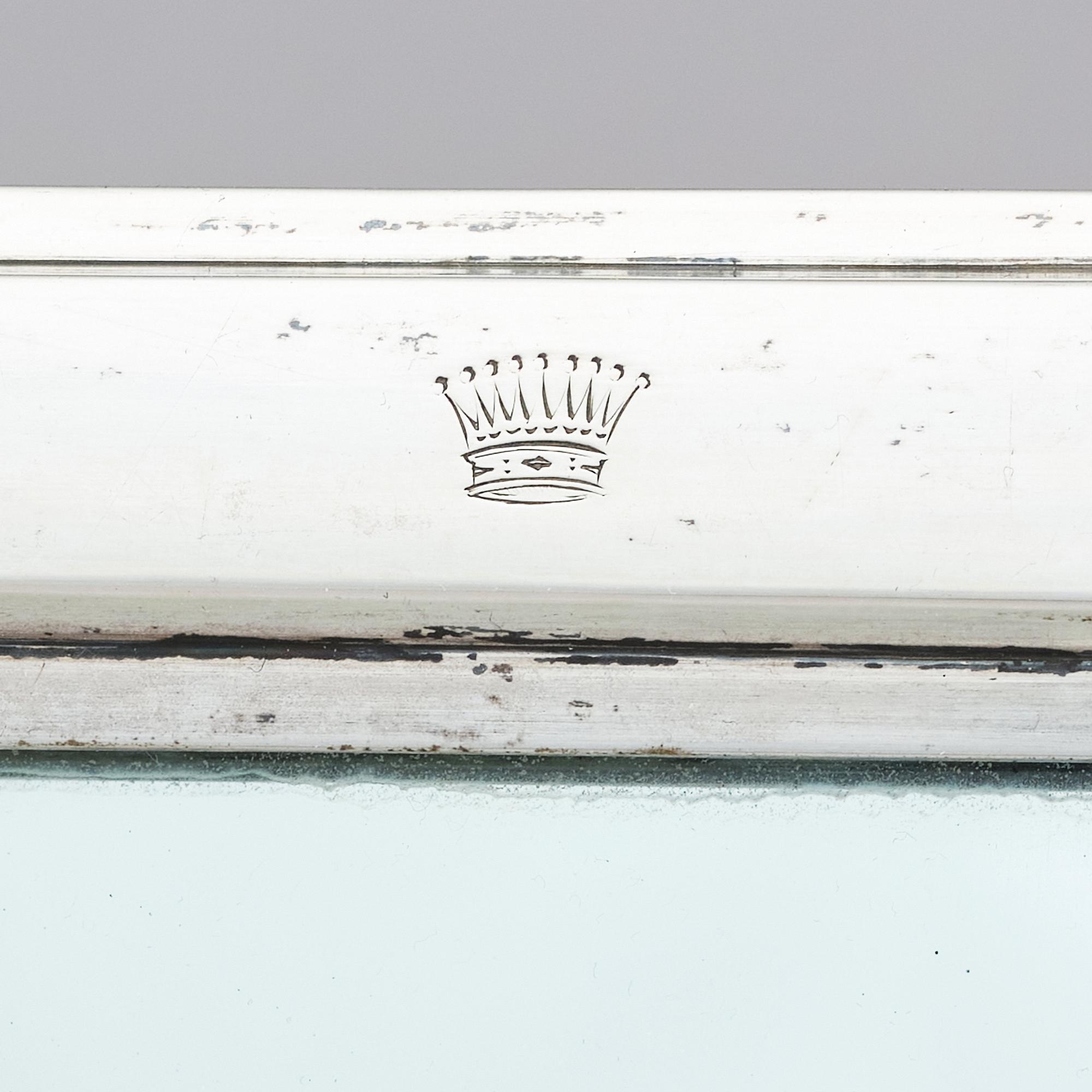 Spegel, silver, sannolikt Joseph Winkler, Wien 1798, Österrike. Nyklassicism.