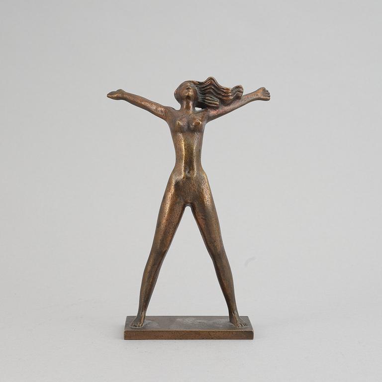 Stig Blomberg, sculpture, bronze, signed.