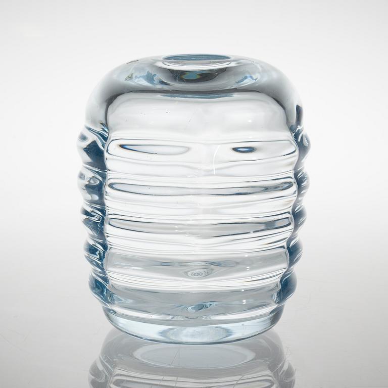 A glass vase from Orrefors, first half of the 20th century.