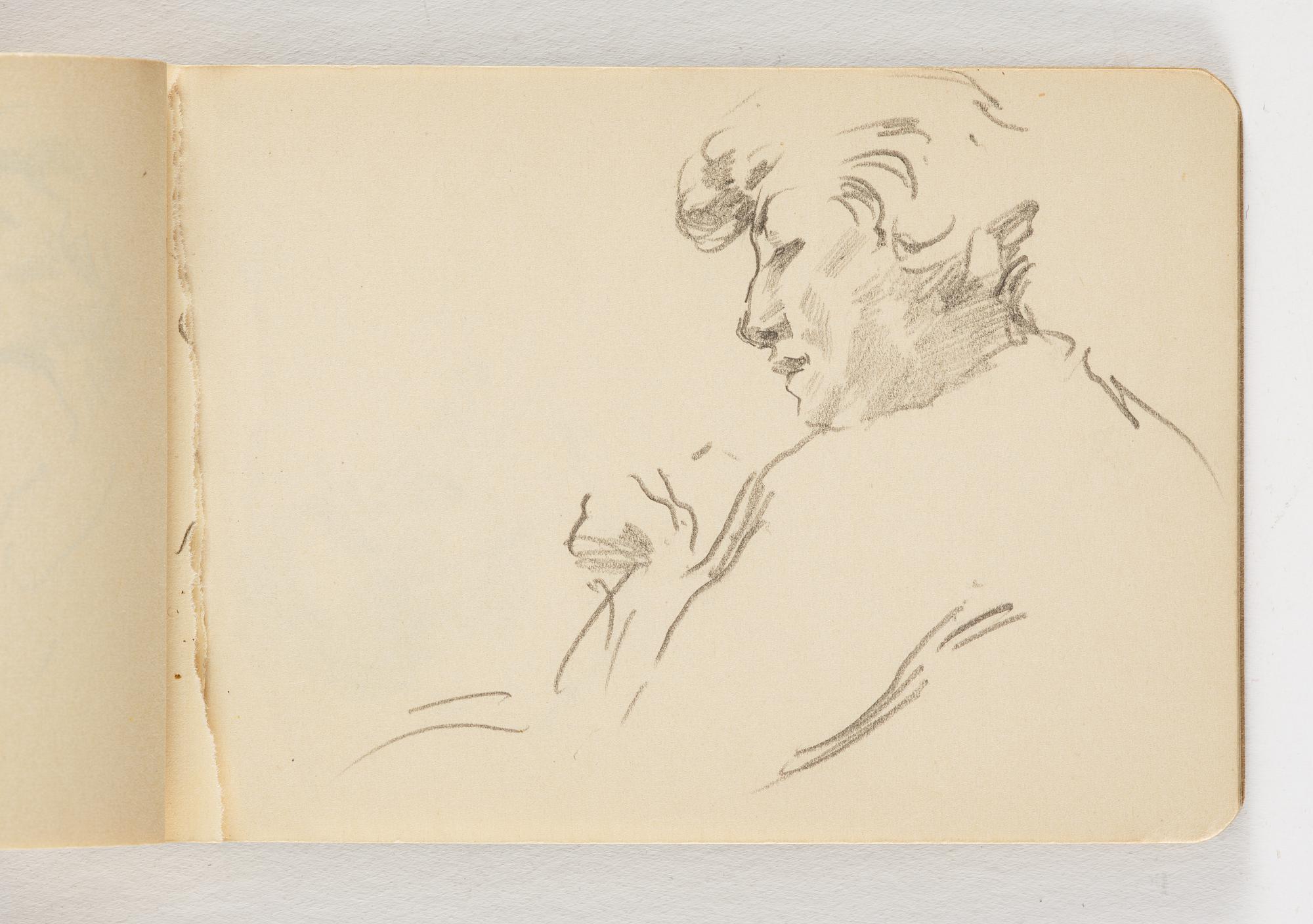 Lotte Laserstein, 10 små skissblock med teckningar.