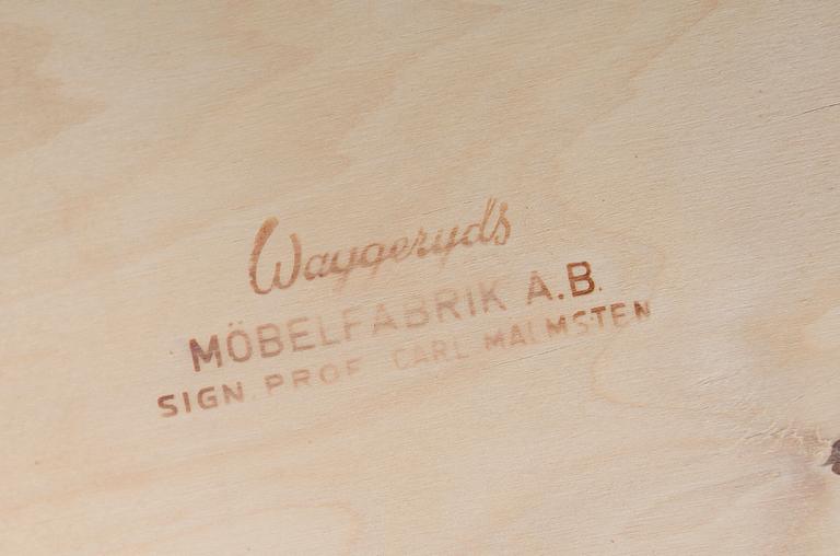 KARMSTOLAR, 1 par, Carl Malmsten, Waggeryds Möbelfabrik, 1900-talets andra hälft.