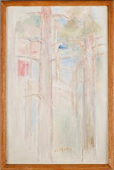 JOHAN HEURLIN, 2 st, oljor på duk, en signerad.