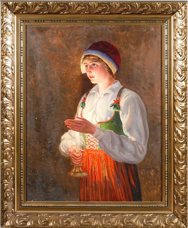 EMIL LINDGREN, olja på duk, signerad och daterad 1927.