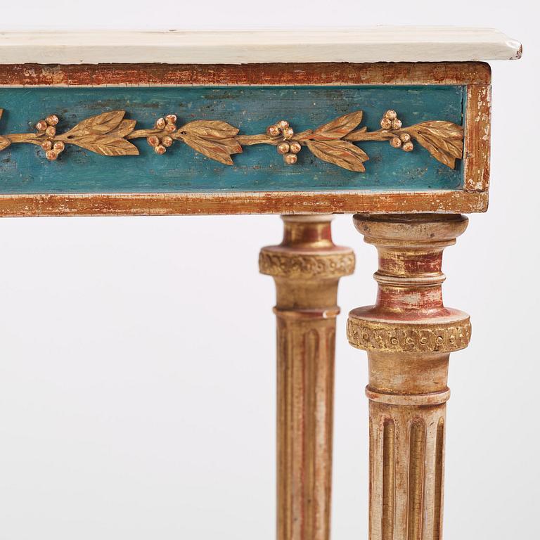 A late Gustavian console table.