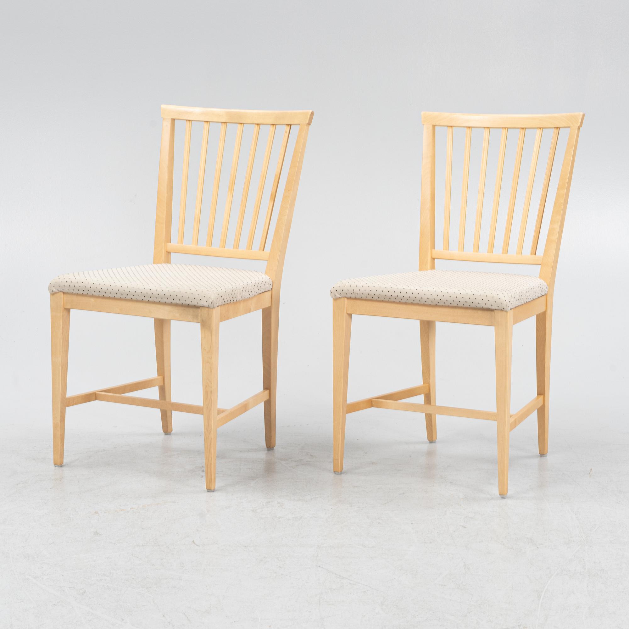 Carl Malmsten,  stolar. 6 st, "Vardags." Stolab, 2006.