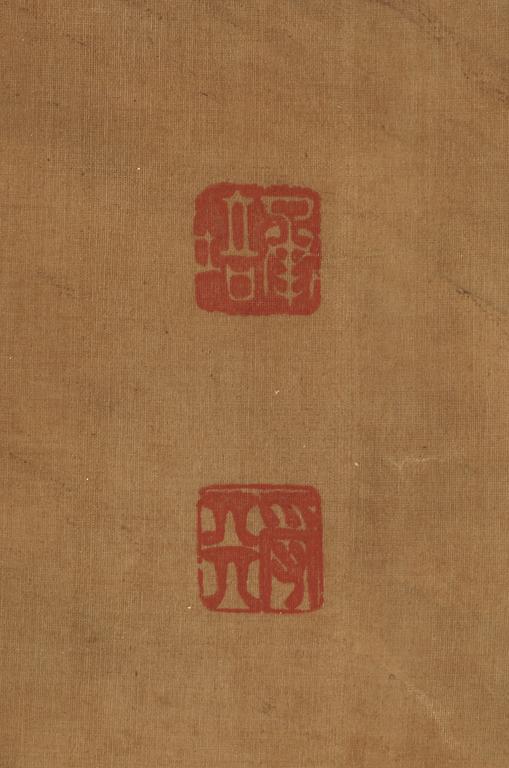 A large hand scroll of an imperial hunting part, Qing dynasty.