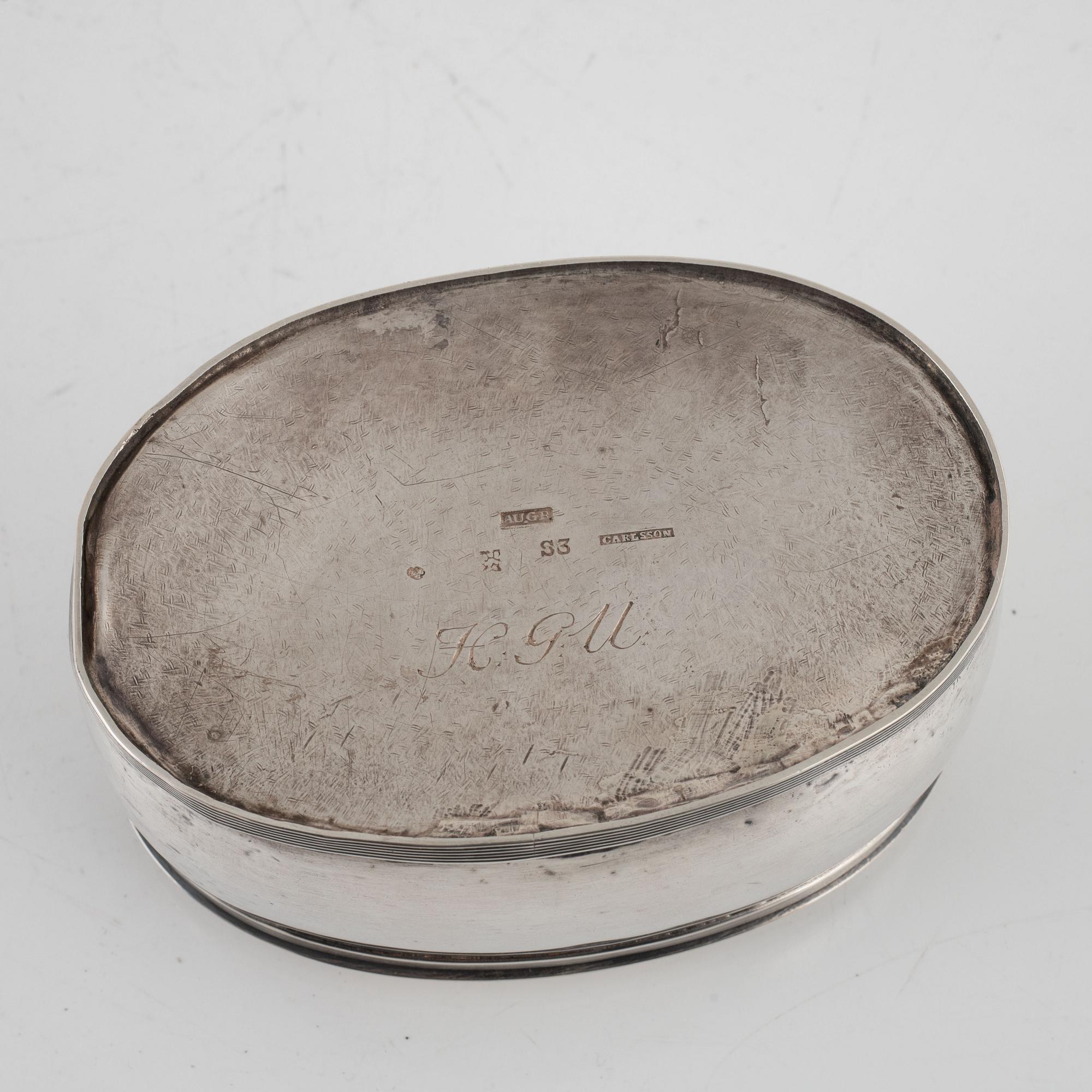 Johan Carlsson, sockerskrin, silver, Norrköping 1824.
