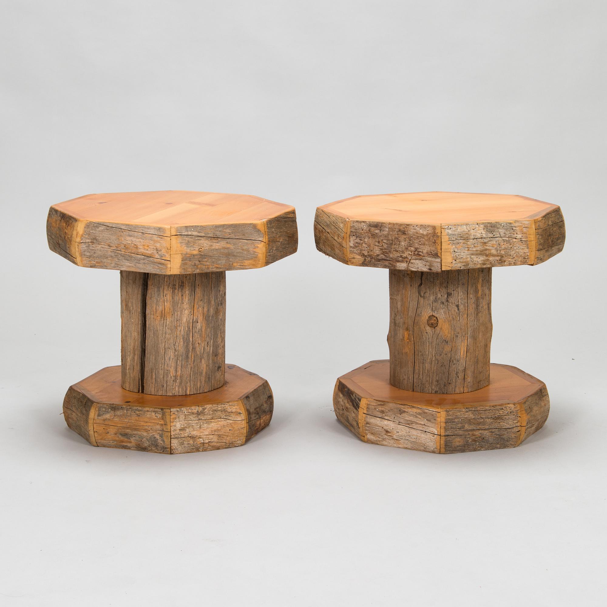 A pair of stools.
