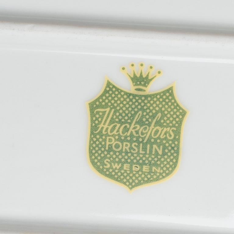 TE- OCH KAFFESERVIS, 43 delar, porslin, Hackefors, 1900-talets andra hälft.