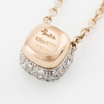 Pomellato, collier, "Nudo", 18K guld med briljantslipade diamanter.