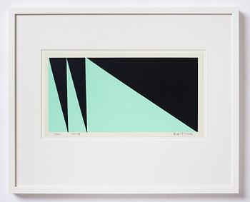 Olle Baertling, silkscreen in colours, 1955-68, signed 37300.