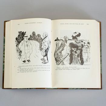 ALBERT ENGSTRÖM, 11 vol, bla Samlade berättelser av Albert Engström, Stockholm 1924-27.