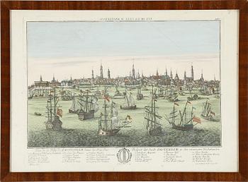 KOPPARSTICK, kolorerade, Georg Balthasar Probst, 1700-tal