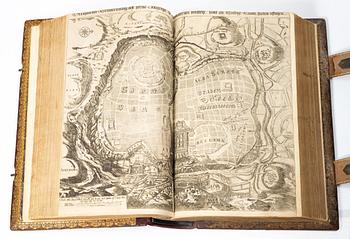 Karl XII:s stora kyrkobibel, 1702-3, med Peringskiölds bibliska historia, 1713.