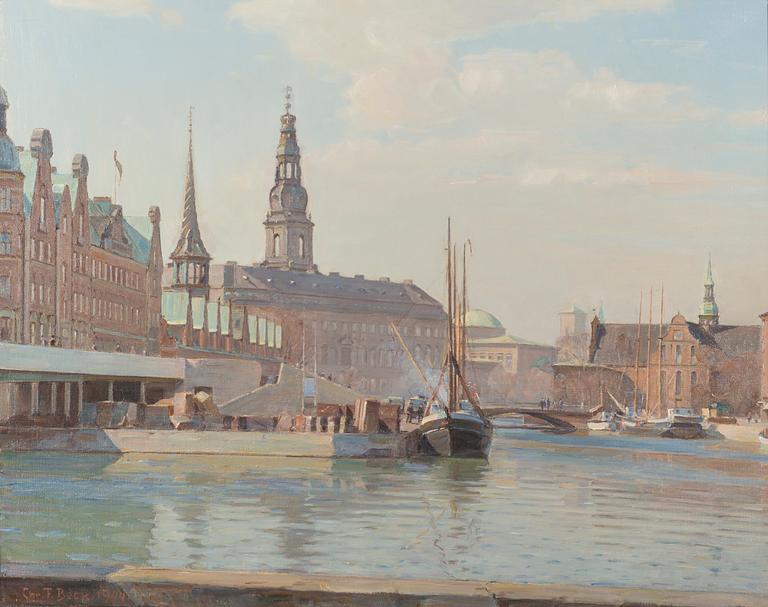 CHRISTIAN FREDERICK BECK, oil on canvas, signed and dated 1944.