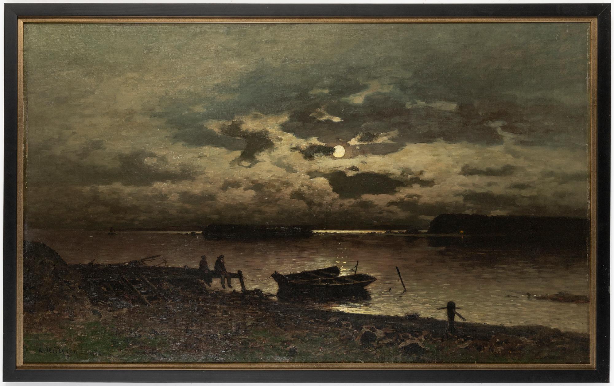 Axel Nordgren, olja på duk, signerad och daterad 1882.