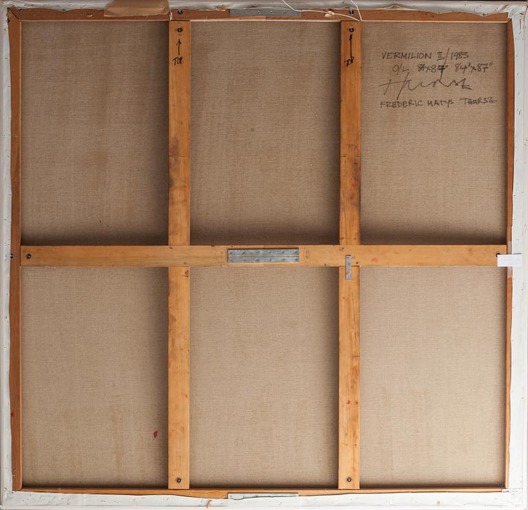 FREDERIC MATYS THURSZ, olja på duk, a tergo signerad och daterad 1983.