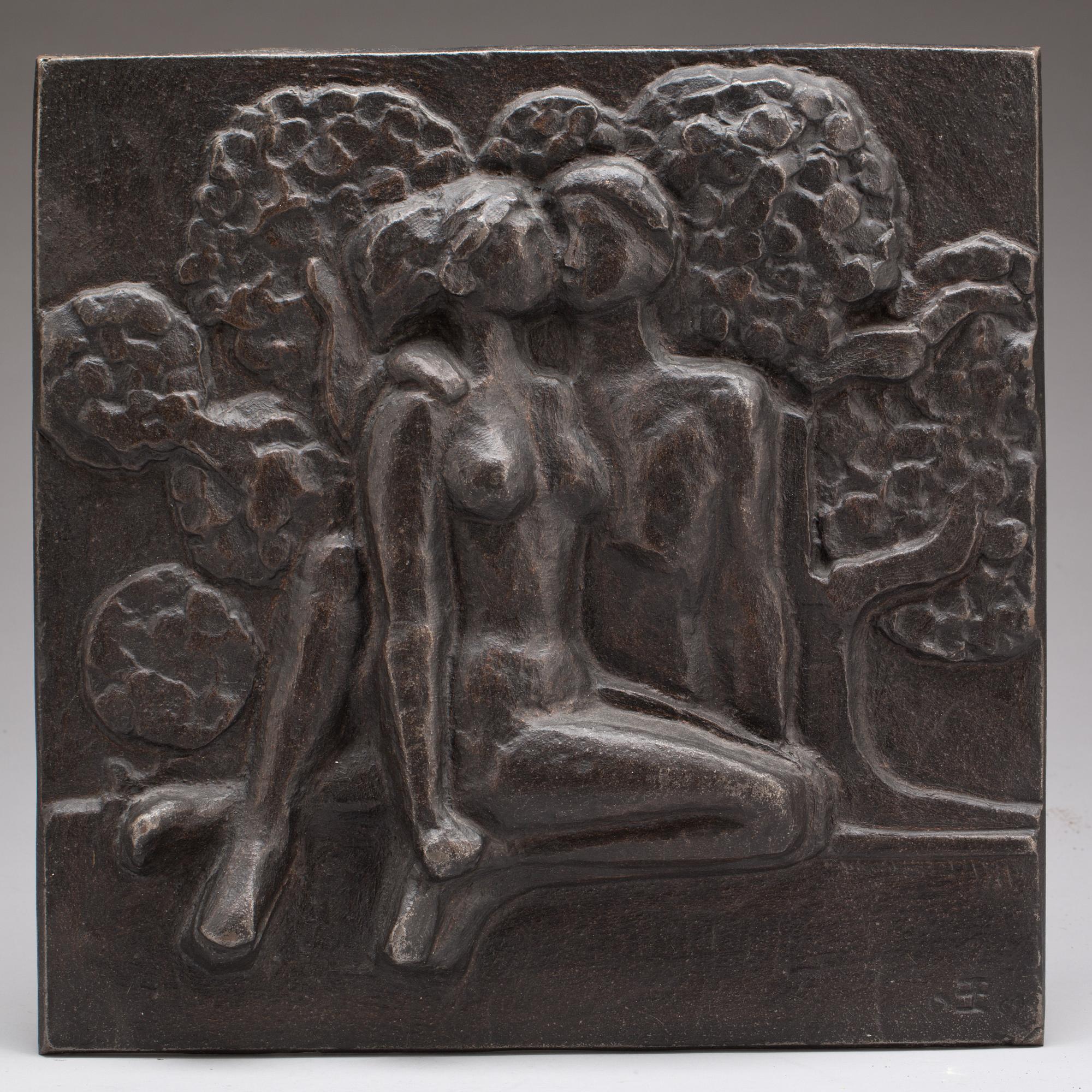 RELIEF, gjutjärn, monogramsignerad EE el EF samt daterad 1969.