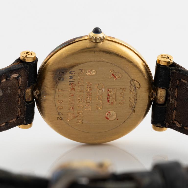 must de Cartier, VLC, wristwatch, 24 mm.