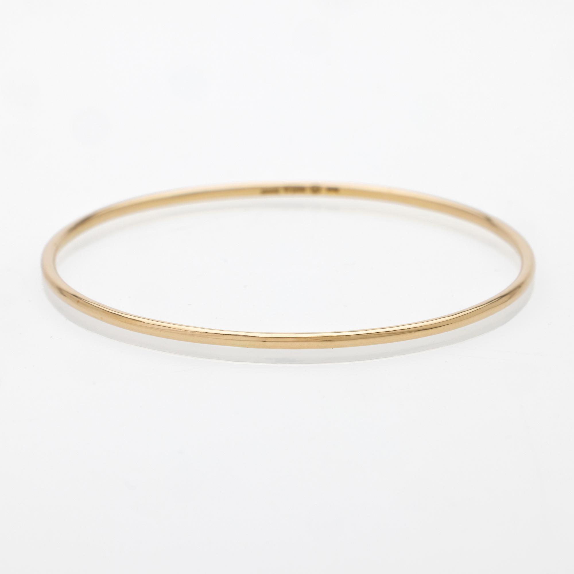 Johan Jobring, Stelt armband 18K guld, Halmstad 2023.