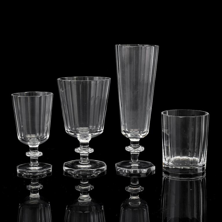 ELIS BERGH, glasservis, 40 delar, glas, "Karlberg", Kosta.