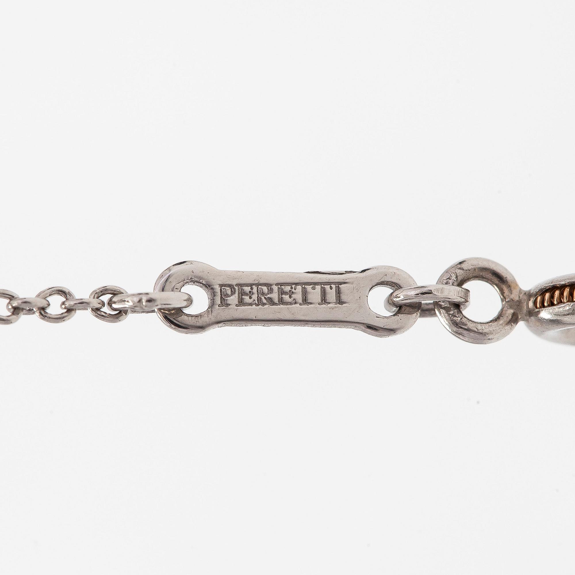 Tiffany & Co, Elsa Peretti, kaulakoru, risti, platinaa.