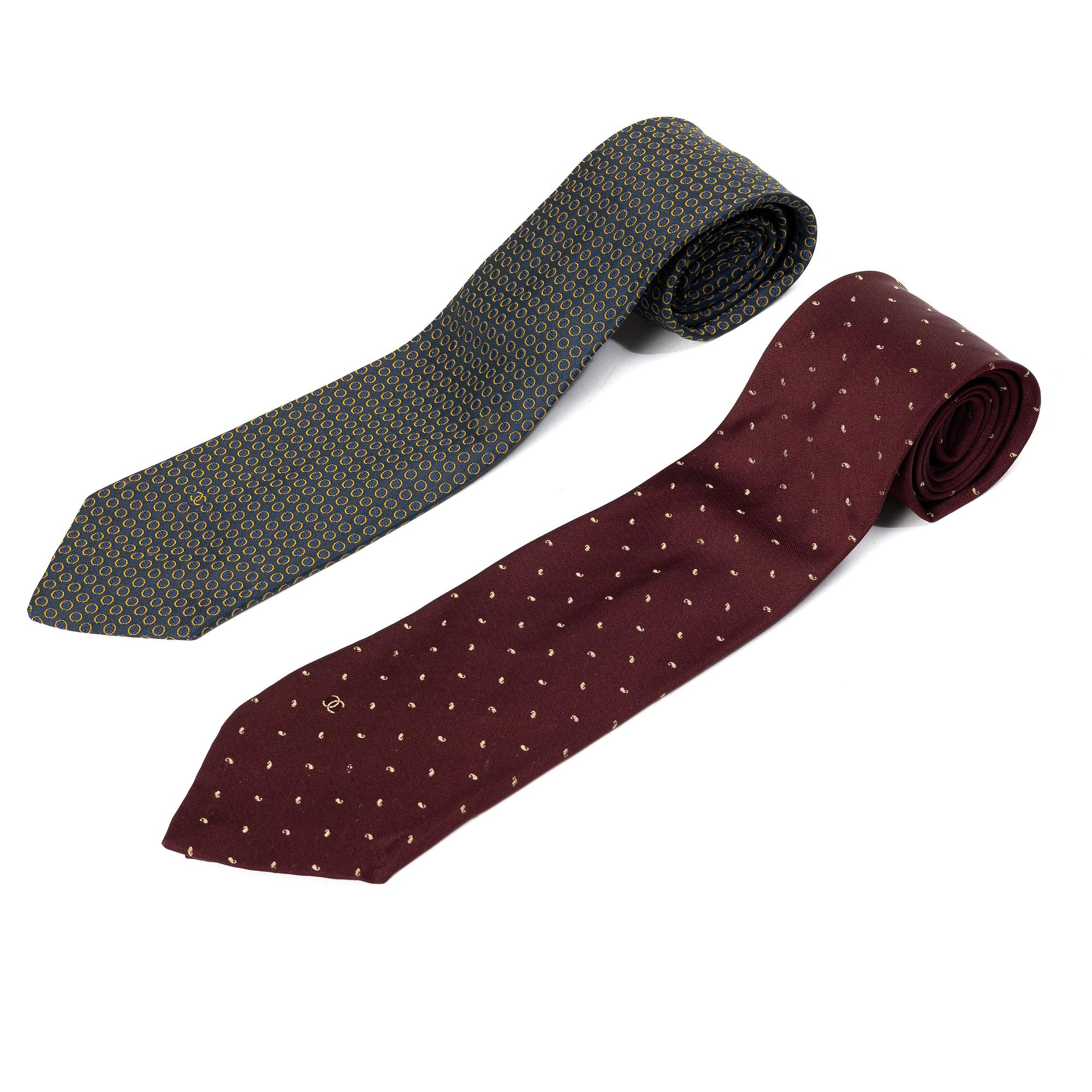 Chanel, Ties, 2 pcs.