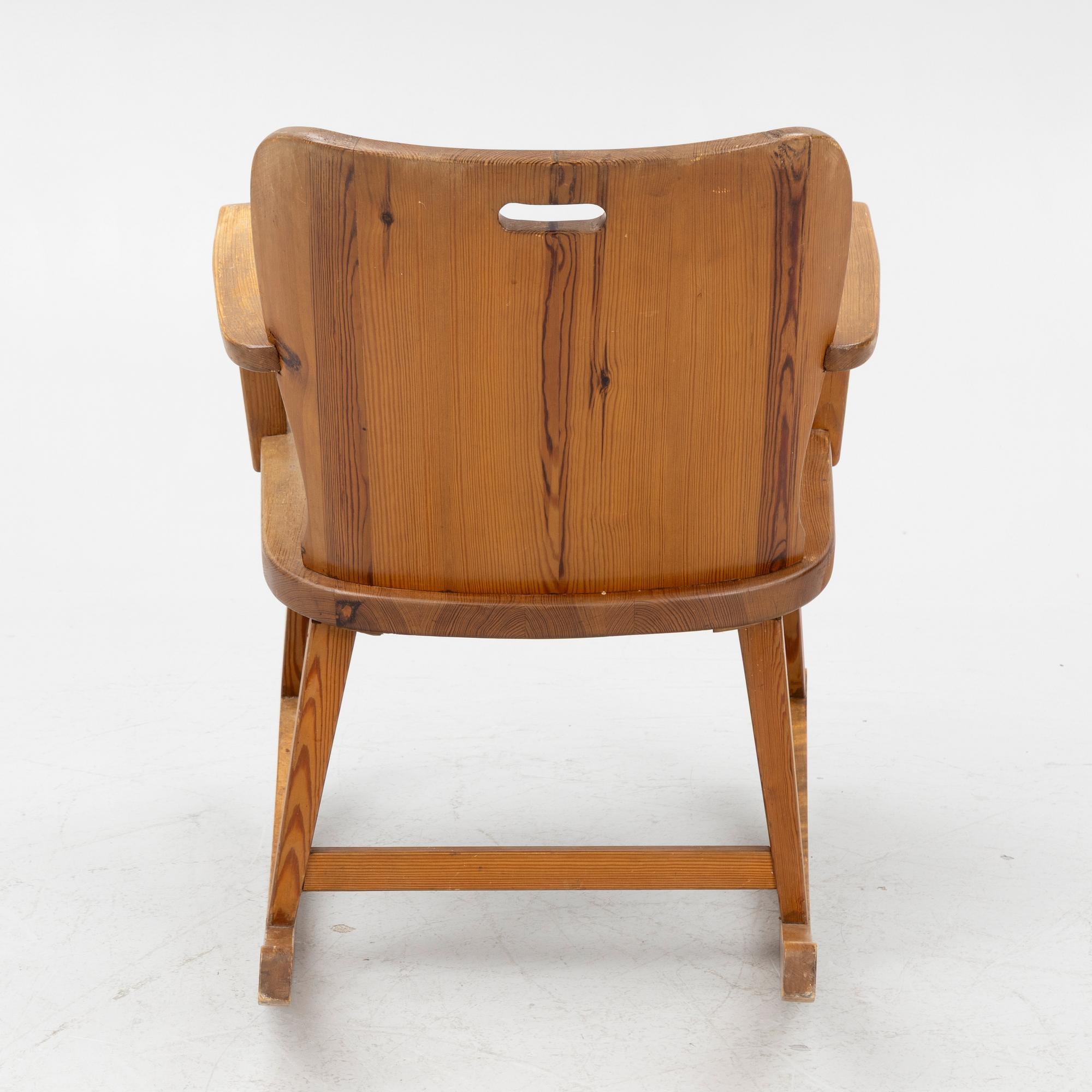 AB ÅBY Furniture Factory, rocking chair, Sportstuga furniture, 1940s-50s.