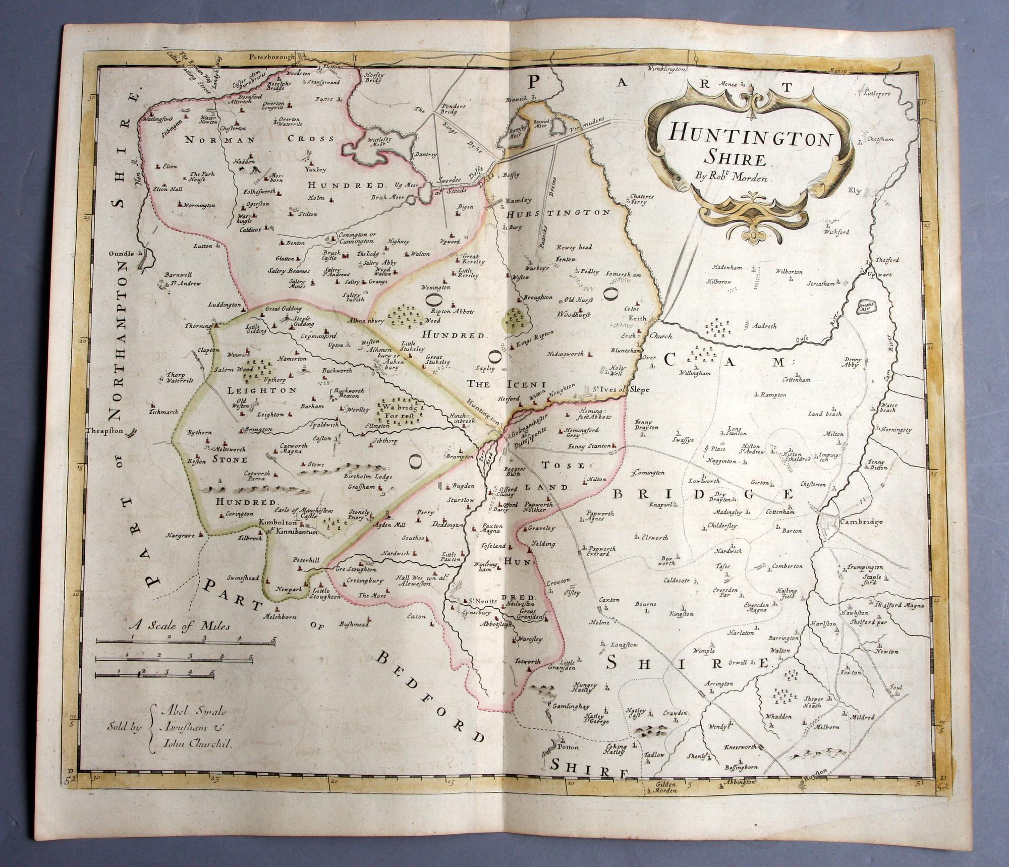 KARTOR, 2 st, Robert Morden 1695.