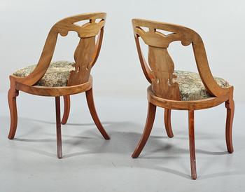 STOLAR, ett par, s k Göteborgsstolar, 1800-tal.