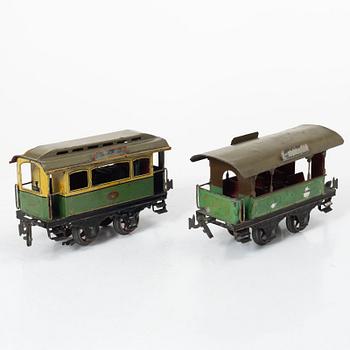 Carette, locomotive with two carriages, scale 1, Germany, before 1917.