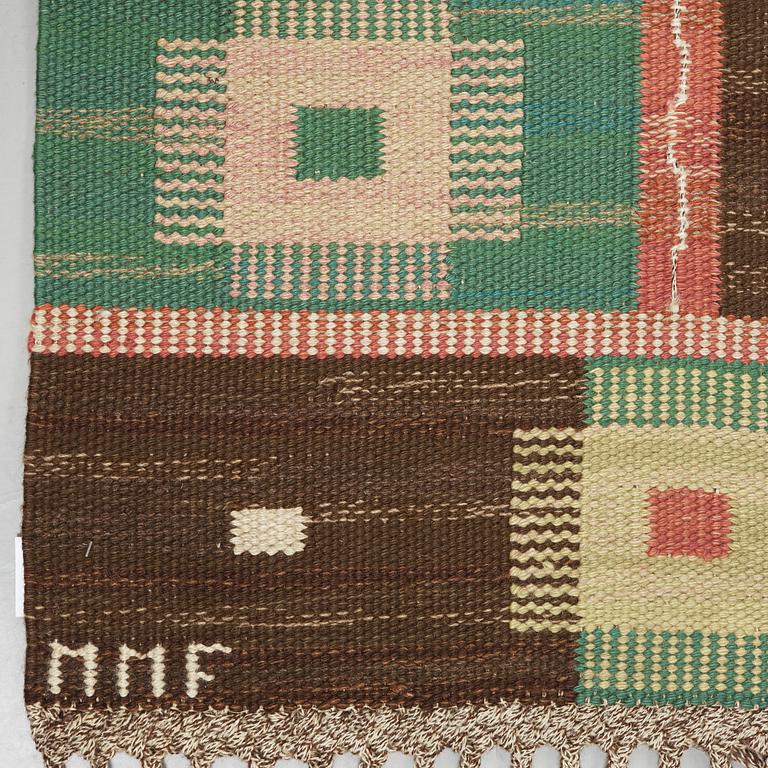 MÄRTA MÅÅS-FJETTERSTRÖM, a carpet, flat weave, 351,5 x 235,5 cm, "Kardborren" (very rare), signed MMF.