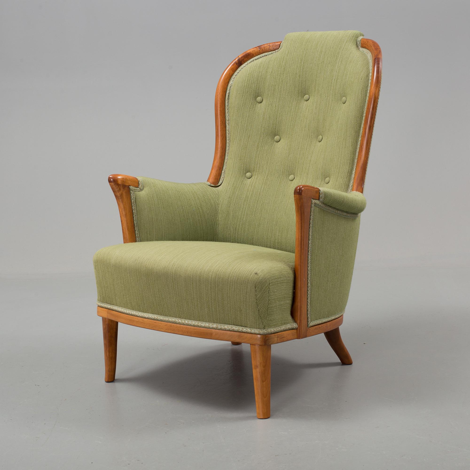 CARL MALMSTEN, lounge chair, "Vår fru", AB OH Sjögren, Tranås, second half of the 20th century.