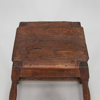 A 19th century folk-art stool.