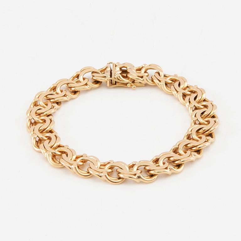 Bracelet Bismarck link 18K gold.