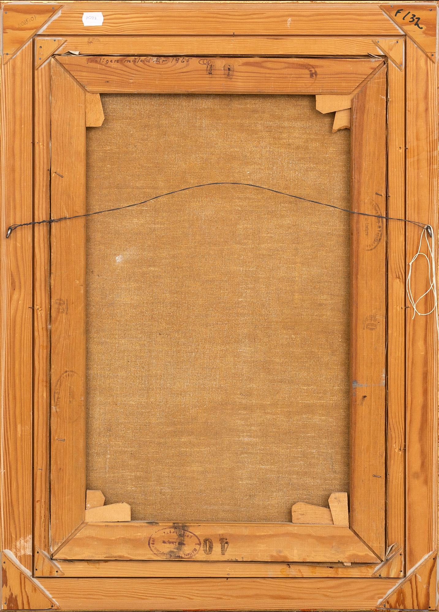 OWE ZERGE, a signed oilpainting on canvas.