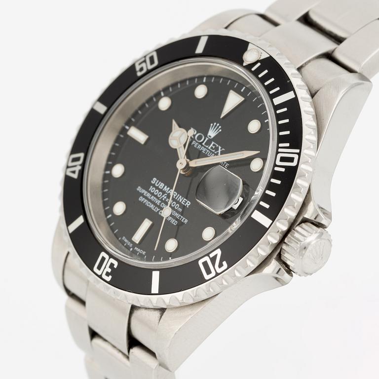 Rolex, Oyster Perpetual Date, Submariner, wristwatch, 40 mm.