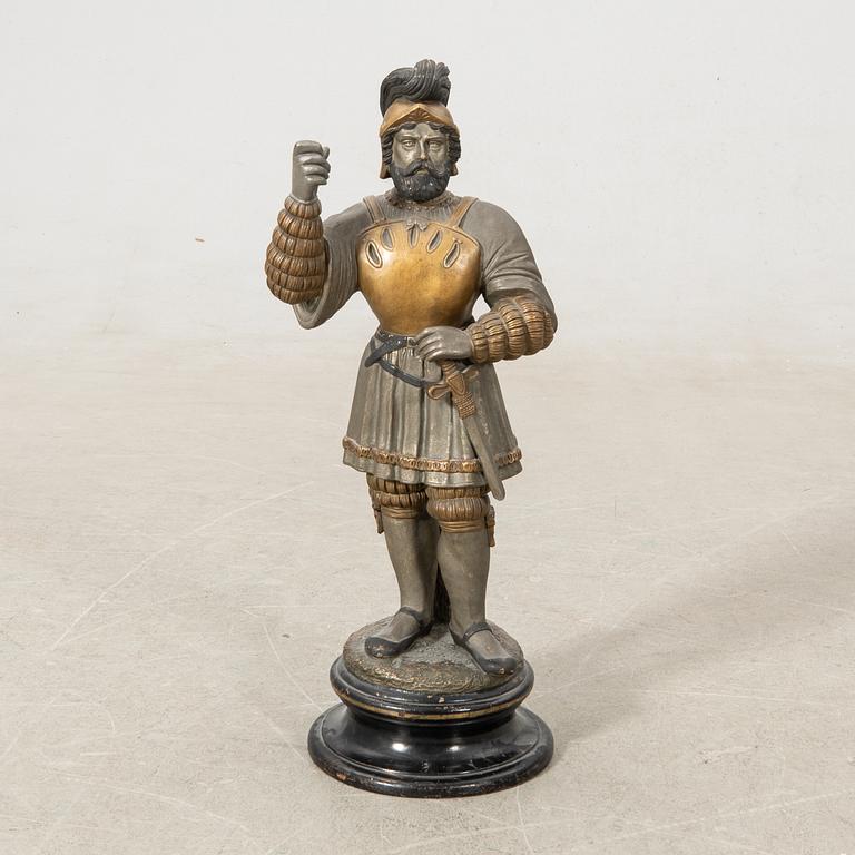 Decorative sculpture Knight in armour circa 1900.