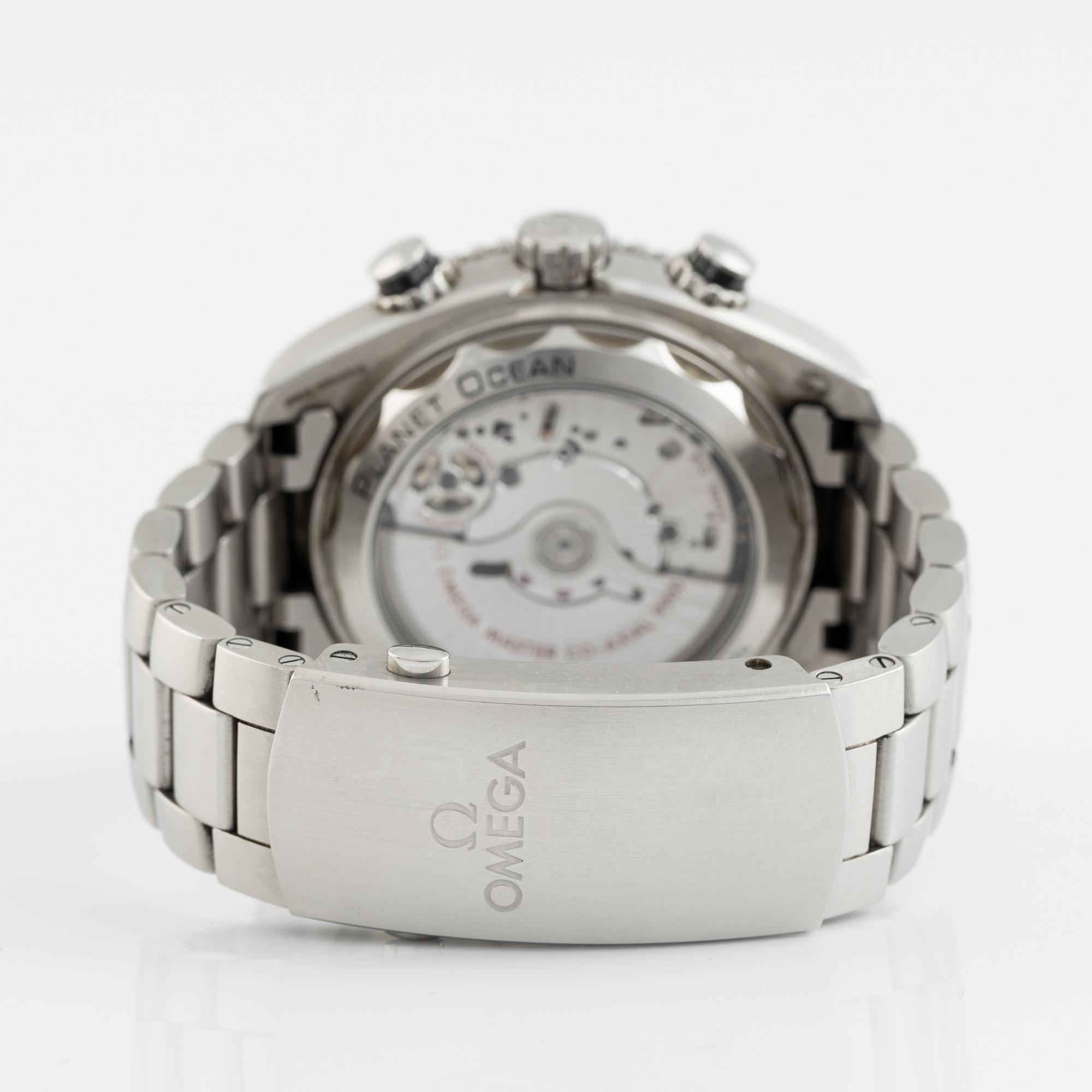 Omega, Seamaster, Planet Ocean 600M, wristwatch, chronograph, 45,5 mm.