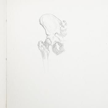 ROBERT THEGERSTRÖM, skissbok med 31 blad. Daterad 1901.