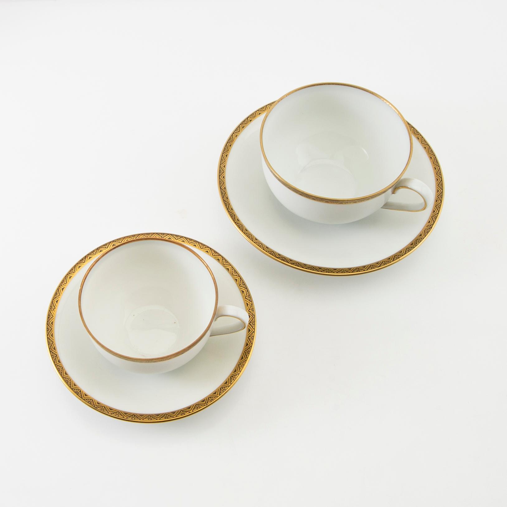 Te och kaffeservis ca 30 dlr Rosenthal/Lidköping "Isolde" 1900-talets första hälft porslin.