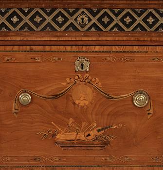 A Gustavian 18th century commode by N. P. Stenström, master 1781.
