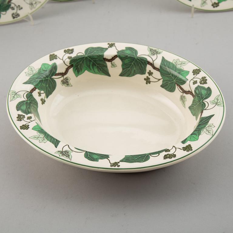 A part Wedgwood dinner service, 'Napoleon Ivy'. (55 pieces).