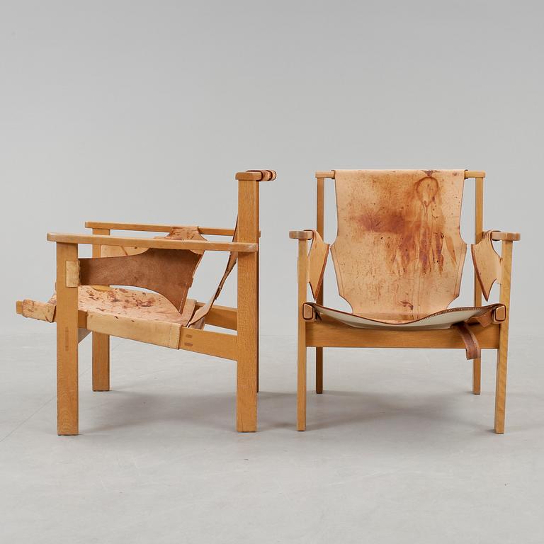 FÅTÖLJ, ett par, "Trienna", Karl Axel Acking, 1950-tal.