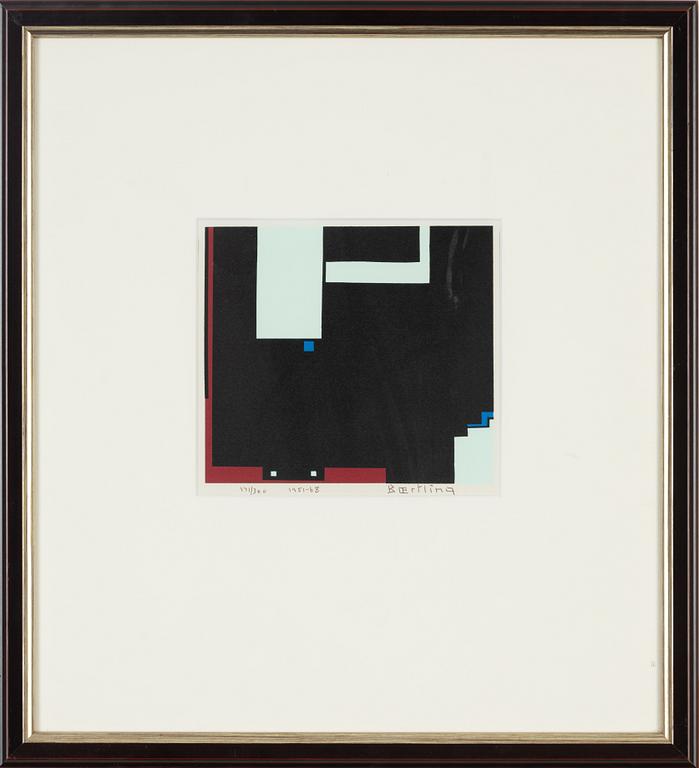 Olle Bærtling, silkscreen in colours, 1951-68, signed 141/300.