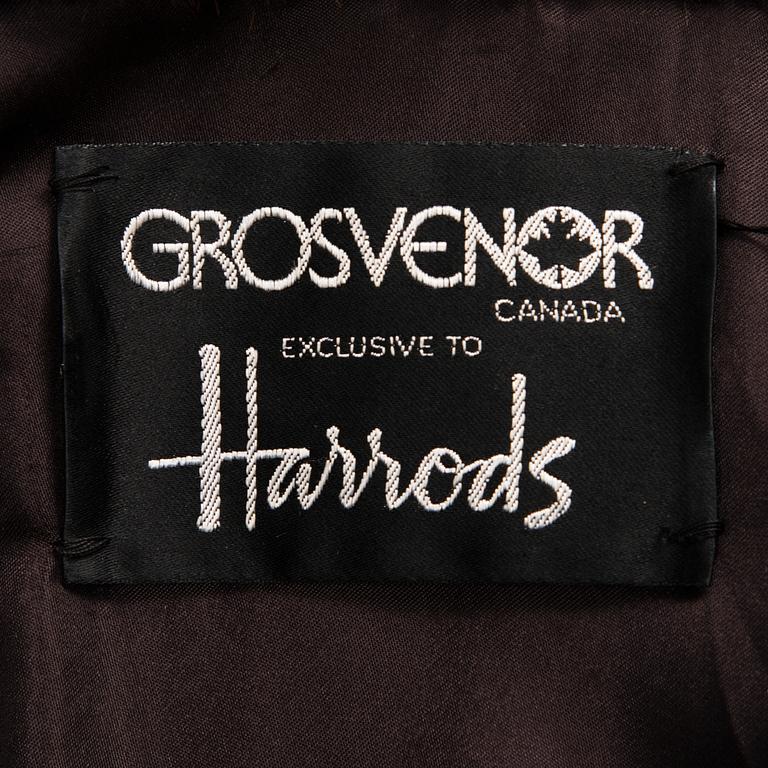 A Long Brown Mink Coat by Grosvenor to Harrods.