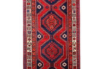 A runner carpet, Ardebil, c. 392 x 103 cm.